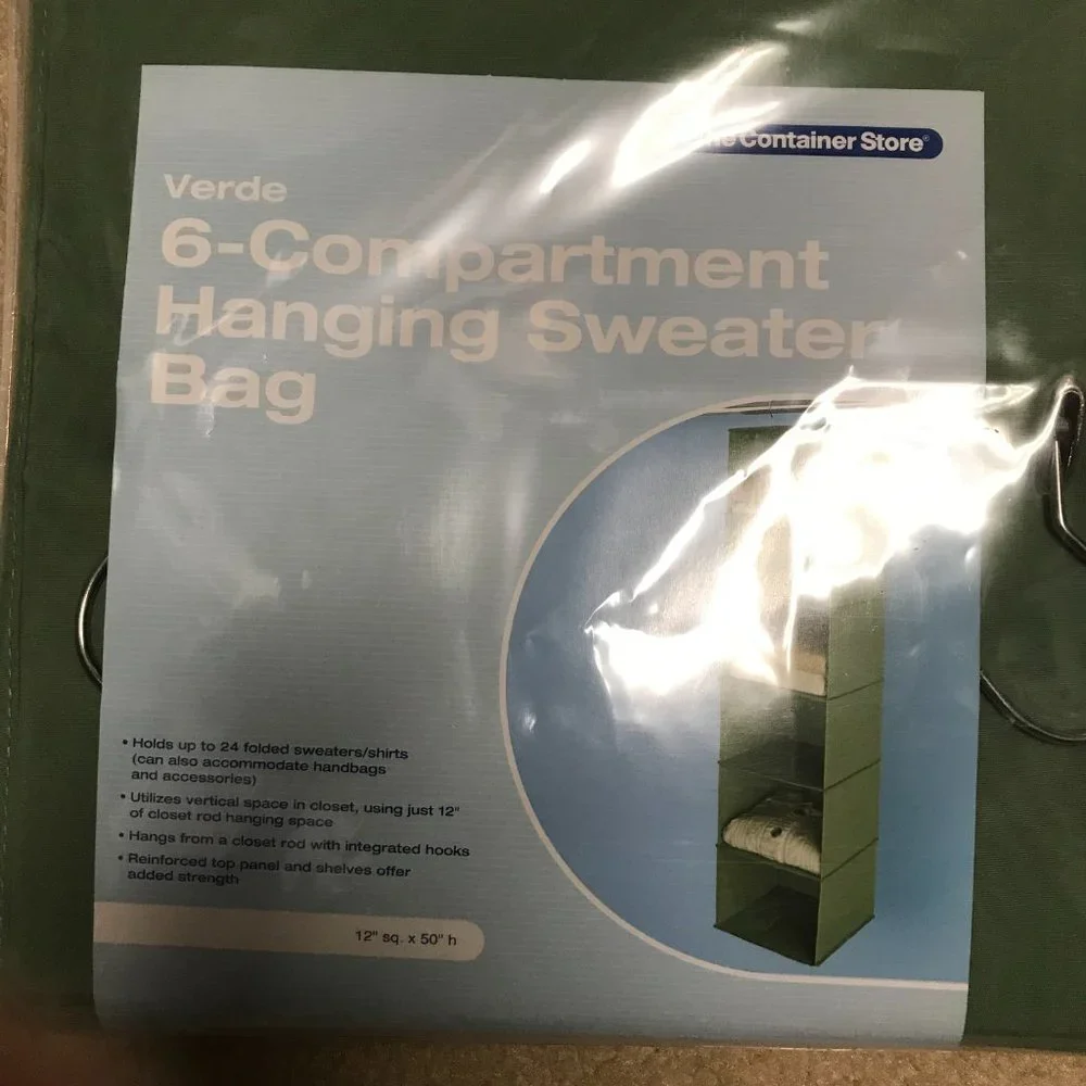 NIP 6-Compartment Hanging Sweater Organizer